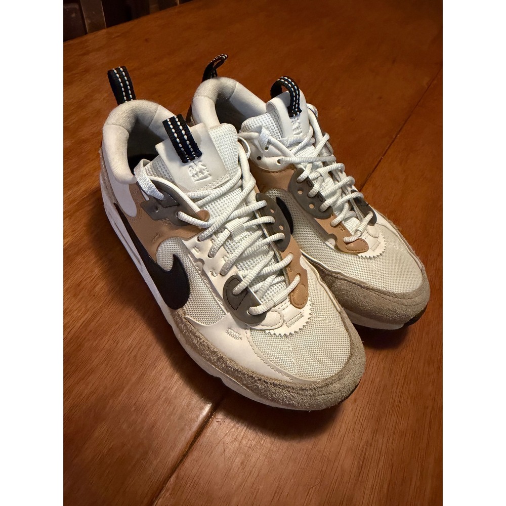 Nike Air Max 90 Futura Sanddrift Hemp DM9922-002 Womens 7.5 Tan Cream Sneakers